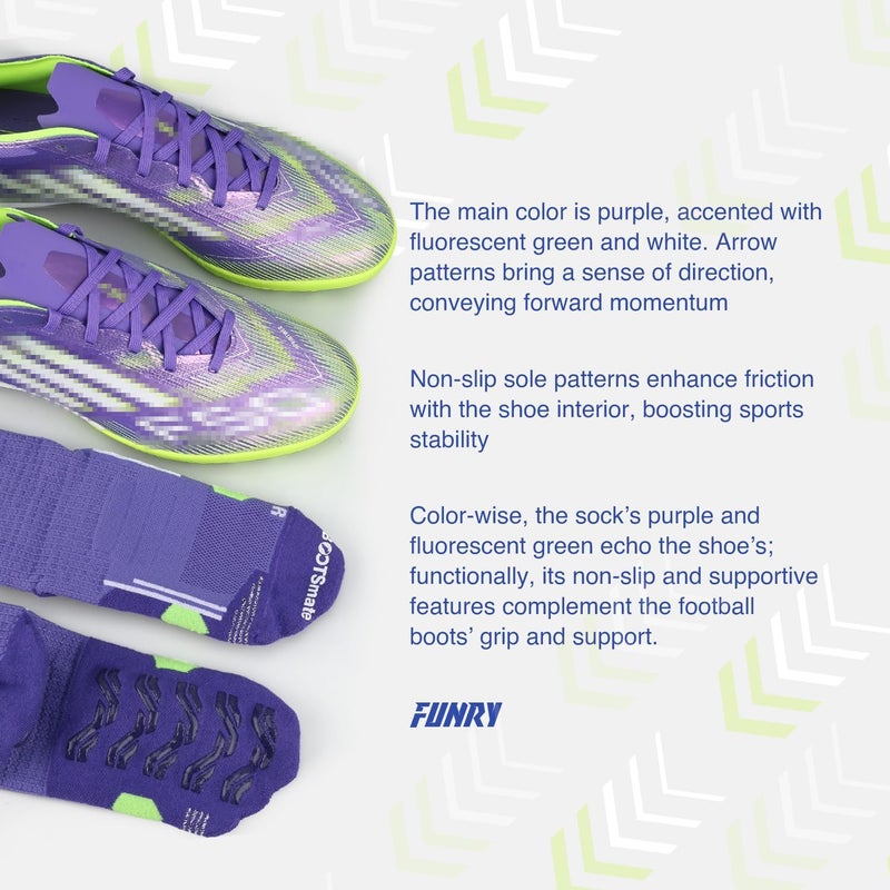 FUNRY Store BOOTSmate Grip Socks Soccer,Ultra Non-Slip,Breathable Soccer Socks for Runing & Basketball, Unisex Fit for Men & Women - Image 5